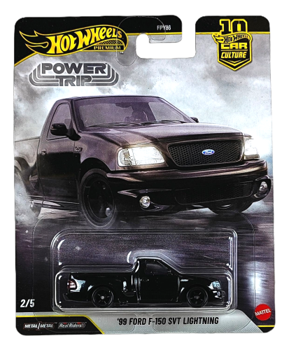 2/5 Hot Wheels Premium Power Trip - '99 Ford F-150 SVT Lightning