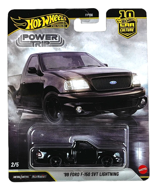 2/5 Hot Wheels Premium Power Trip - '99 Ford F-150 SVT Lightning