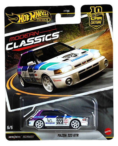 5/5 Hot Wheels Premium Modern Classic -Mazda 323 GTR