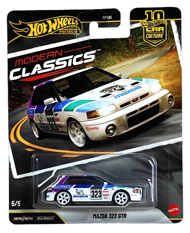 5/5 Hot Wheels Premium Modern Classic -Mazda 323 GTR