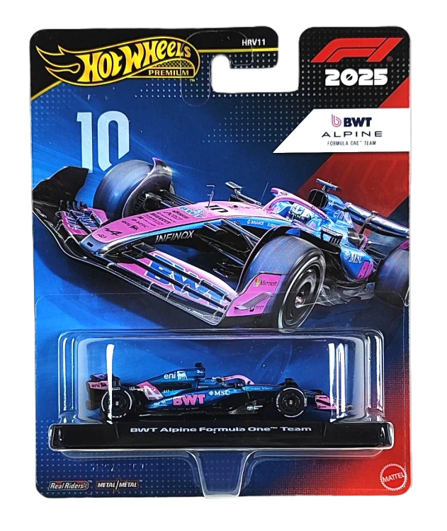 Hot Wheels Premium Formuła 1 BWT Alpine Formula One Team 2025