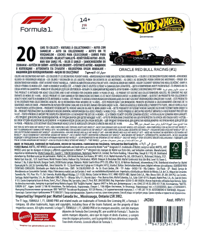 Hot Wheels Premium Formuła 1 Oracle Red Bull Racing 2025