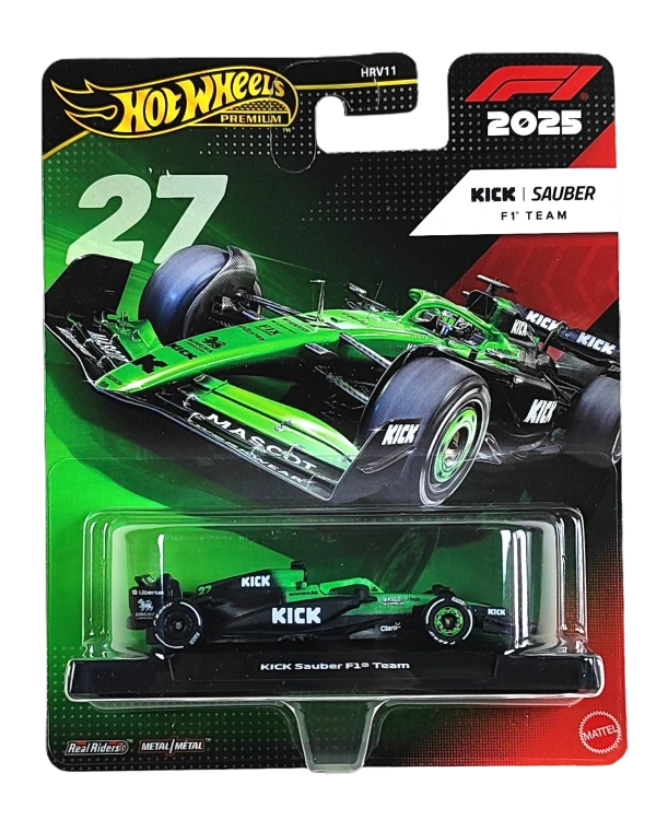 Hot Wheels Premium Formuła 1 KICK Sauber F1 Team 2025