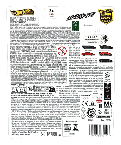 3/5 Hot Wheels Premium Euro Speed - Laferrari