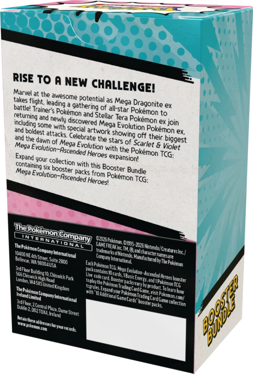 Pokémon TCG: Mega Evolution - Ascended Heroes - Booster Bundle
