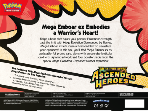 Pokémon TCG: Mega Evolution - Ascended Heroes - Mega Emboar ex Box