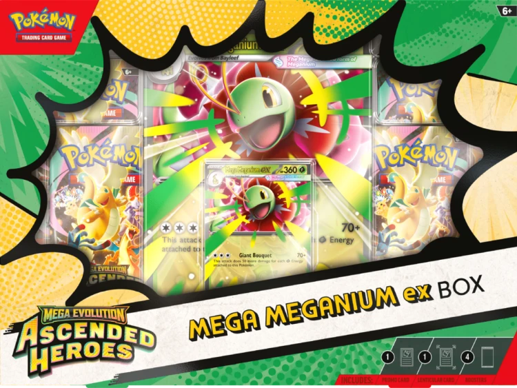 Pokémon TCG: Mega Evolution - Ascended Heroes - Mega Meganium ex Box