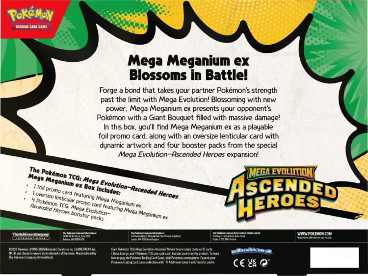 Pokémon TCG: Mega Evolution - Ascended Heroes - Mega Meganium ex Box