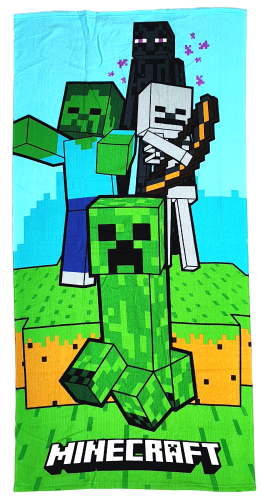 Ręcznik kąpielowy Minecraft 70 x 140 cm