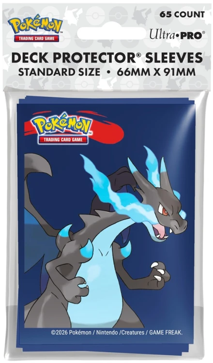 Koszulki na karty Ultra Pro: Pokémon Mega Charizard X (65 szt.).
