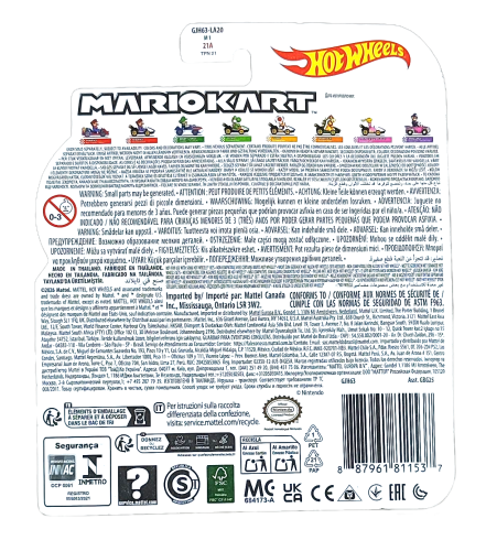 Hot Wheels Mario Kart - Toad Standard Kart