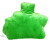 Zielona poduszka kształtka Minecraft Creeper 40 x 32 cm