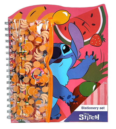 Zestaw do kolorowania Disney Stitch - Kredki, temperówka, kolorowanka, naklejki