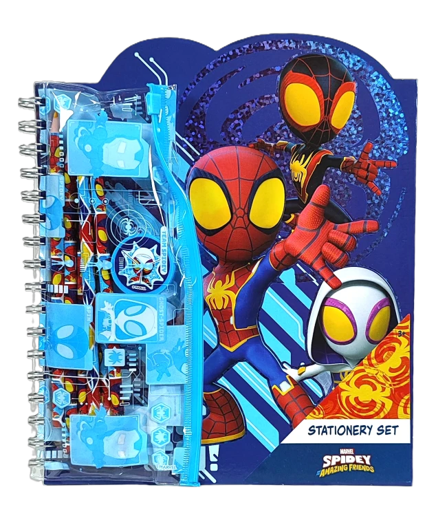 Zestaw do kolorowania Marvel Spidey - Kredki, temperówka, kolorowanka, naklejki