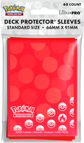 Koszulki na karty Ultra Pro: Pokémon Fire Type (65 szt.)