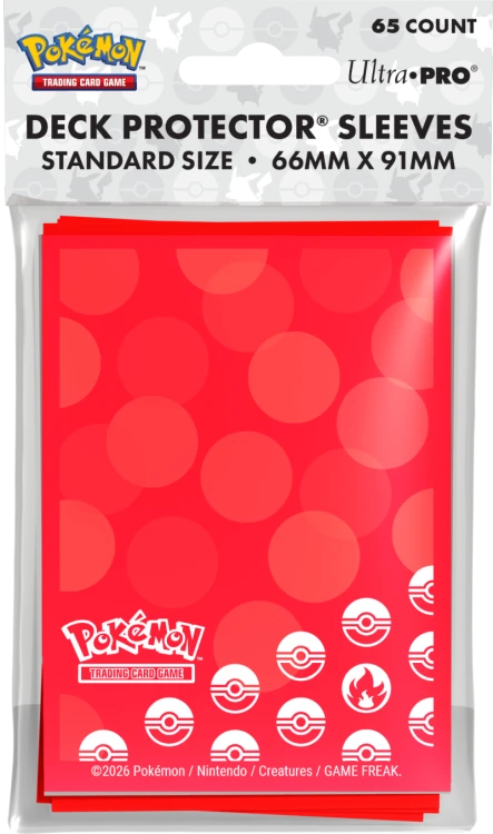 Koszulki na karty Ultra Pro: Pokémon Fire Type (65 szt.)