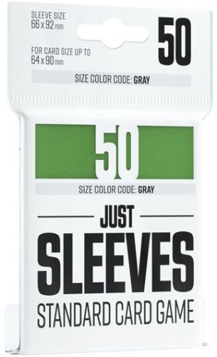 Koszulki na karty Gamegenic: Just Sleeves - (66x92 mm), Zielone, 50 sztuk