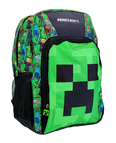 Duży plecak szkolny Minecraft Face - 40 x 30  x 15 cm