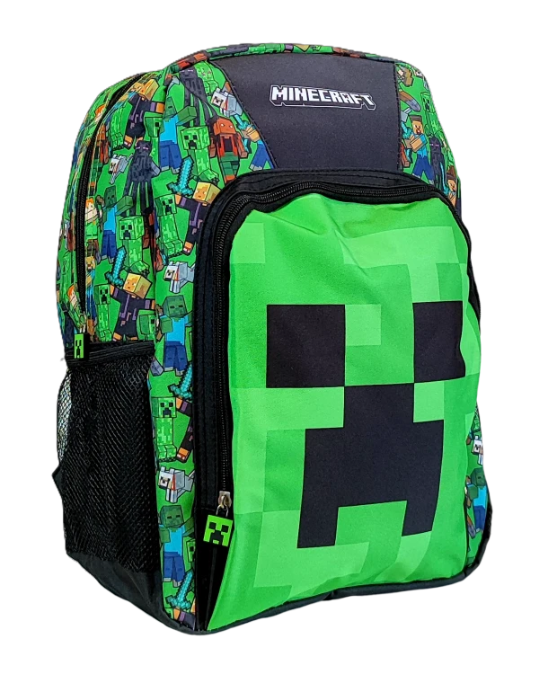 Duży plecak szkolny Minecraft Face - 40 x 30  x 15 cm