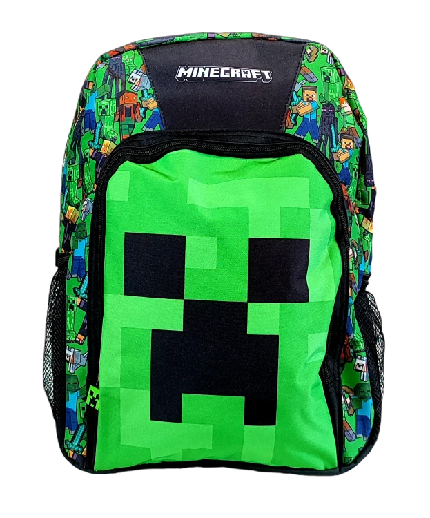Duży plecak szkolny Minecraft Face - 40 x 30  x 15 cm