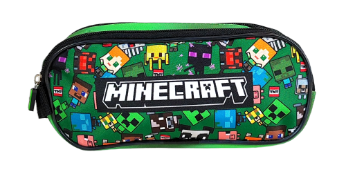 Dwukomorowy piórnik Minecraft Characters 22 x 9 x 8 cm.