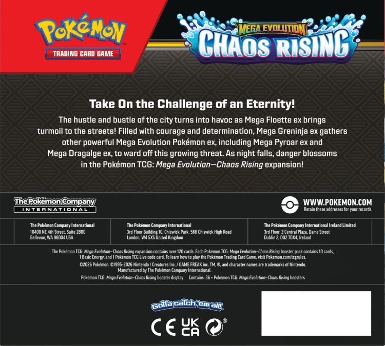 Pokémon TCG: Mega Evolution - Chaos Rising - Booster Box
