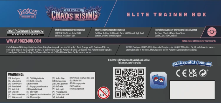 Pokémon TCG: Mega Evolution - Chaos Rising - Elite Trainer Box