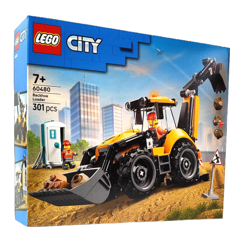 LEGO City Żółta koparko-ładowarka 60480