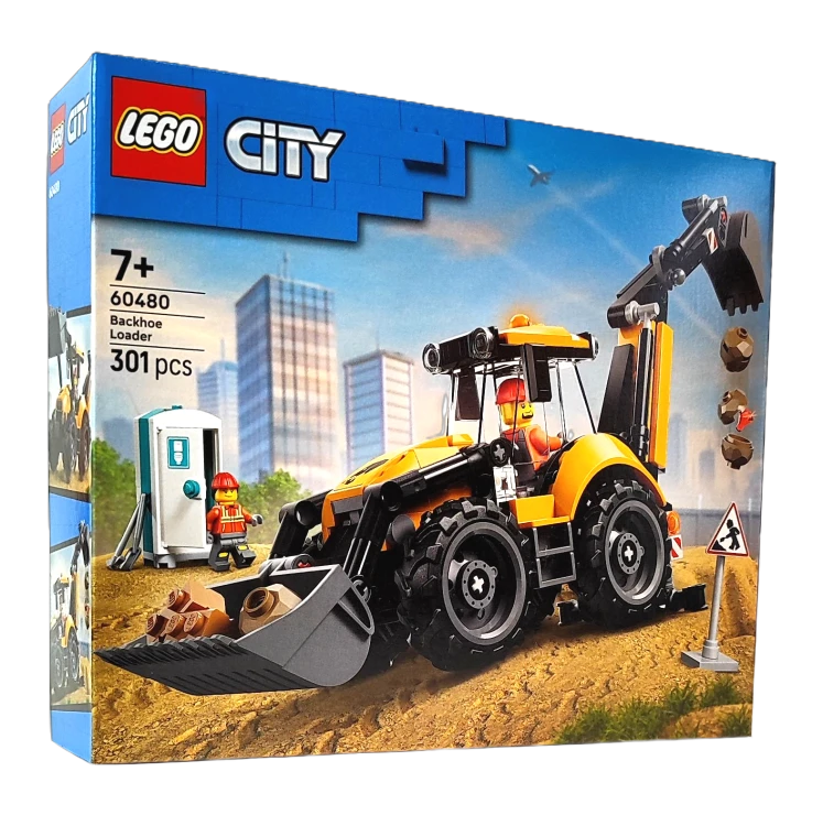 LEGO City Żółta koparko-ładowarka 60480