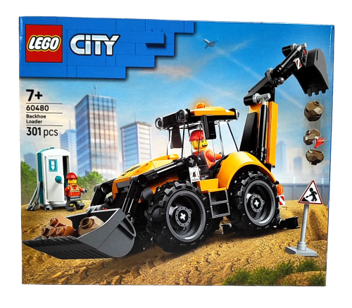 LEGO City Żółta koparko-ładowarka 60480