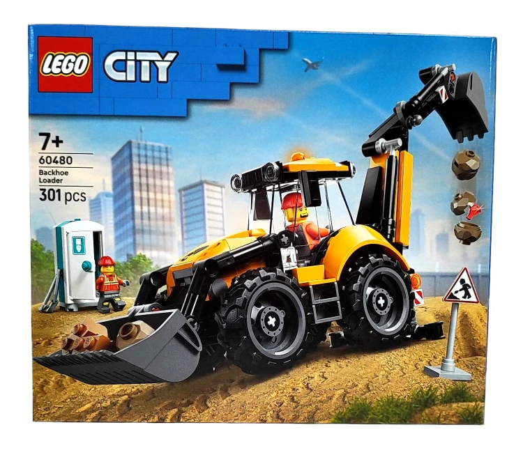 LEGO City Żółta koparko-ładowarka 60480