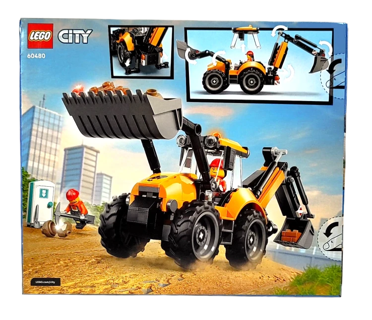 LEGO City Żółta koparko-ładowarka 60480