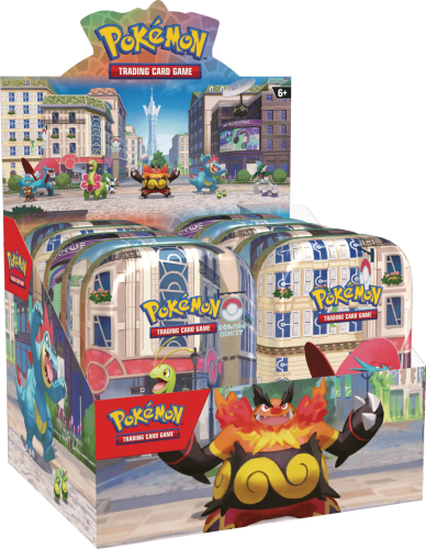 Pokémon TCG: Lumiose City Min Tin Display