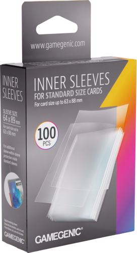 Koszulki na karty Gamegenic: Inner Sleeves - Standard (64x89 mm) - 100 sztuk