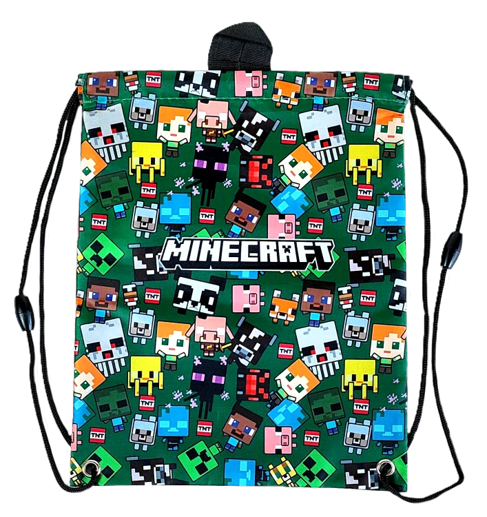 Worek, torba sportowa Minecraft Characters 30 x 24 cm