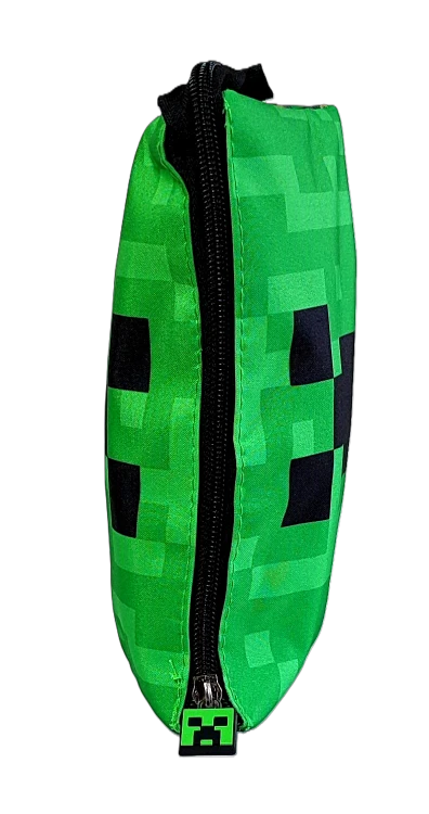 Saszetka 3 komory Minecraft Face 21 x 11 x 3.5 cm.