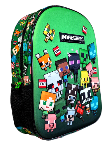 Plecak 3D przedszkolny - Minecraft Characters 30 x 25 x 9 cm