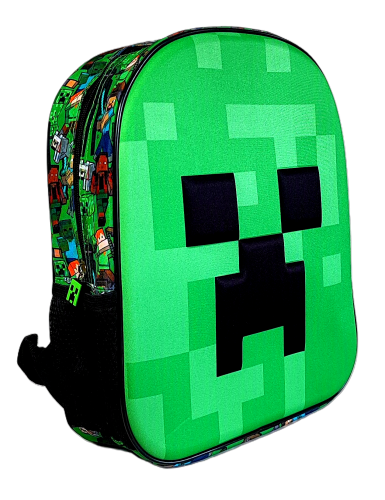 Plecak 3D przedszkolny - Minecraft Face 30 x 25 x 9 cm