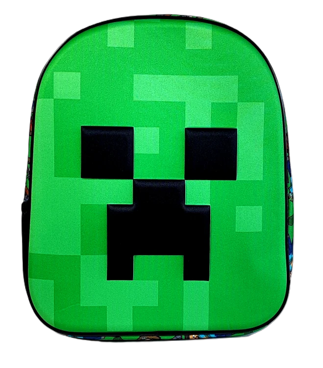 Plecak 3D przedszkolny - Minecraft Face 30 x 25 x 9 cm