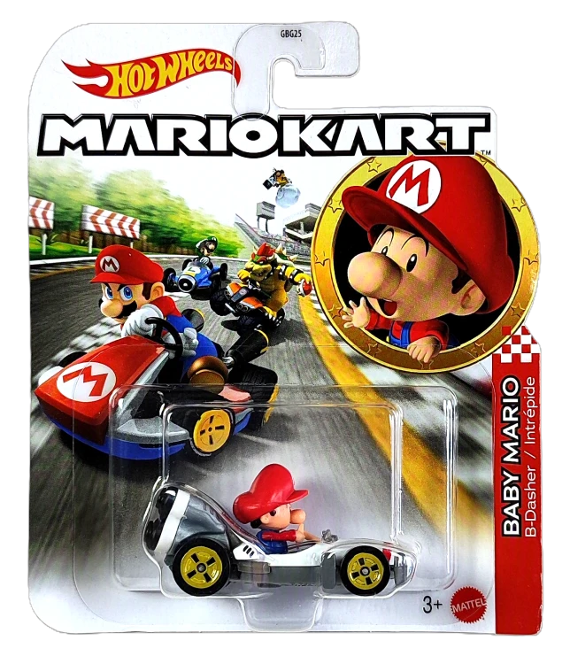 Hot Wheels Mario Kart -Baby Mario B-Dasher