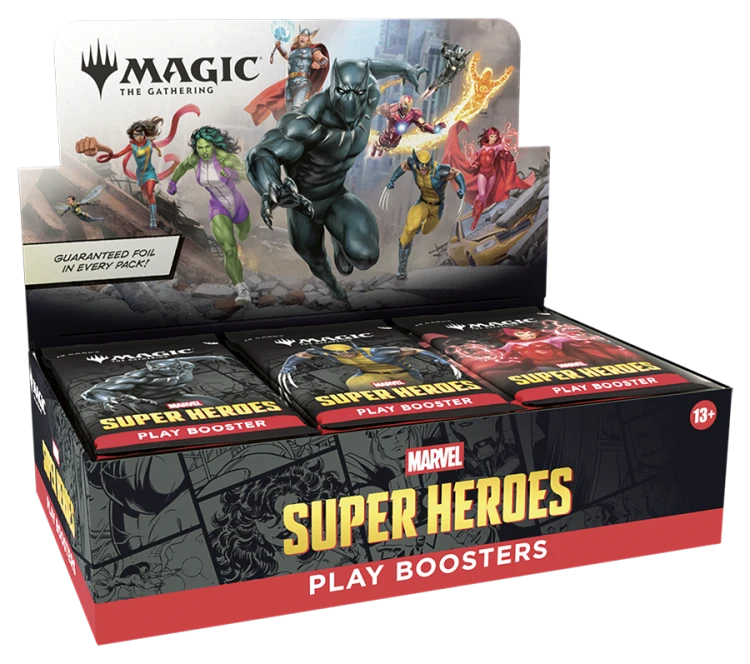 Magic the Gathering: Marvel Super Heroes - Play Booster Display