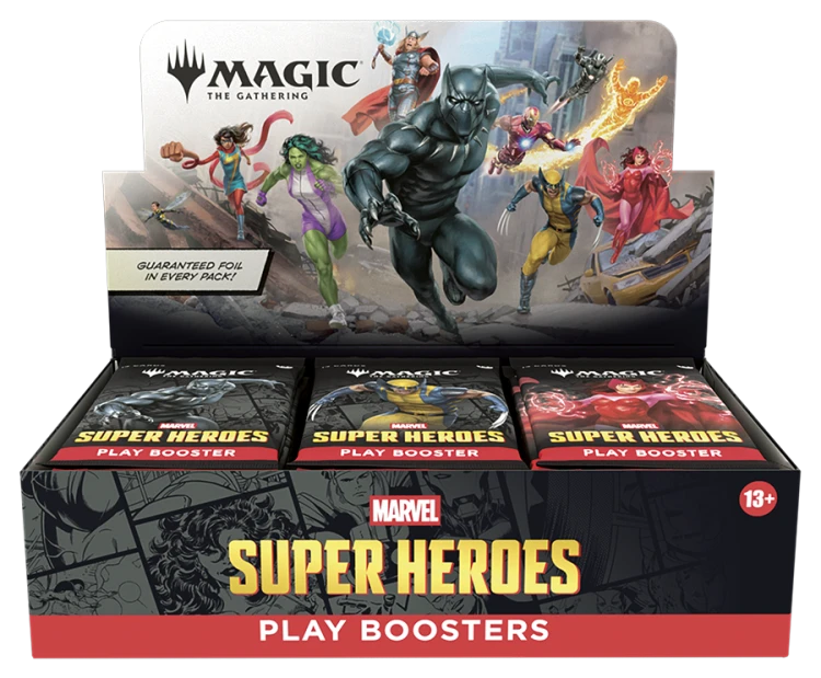 Magic the Gathering: Marvel Super Heroes - Play Booster Display