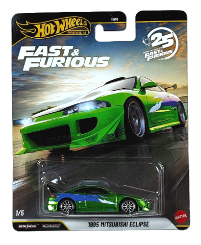 1/5 Hot Wheels Premium Fast & Furious - 1995 Mitsubishi Eclipse