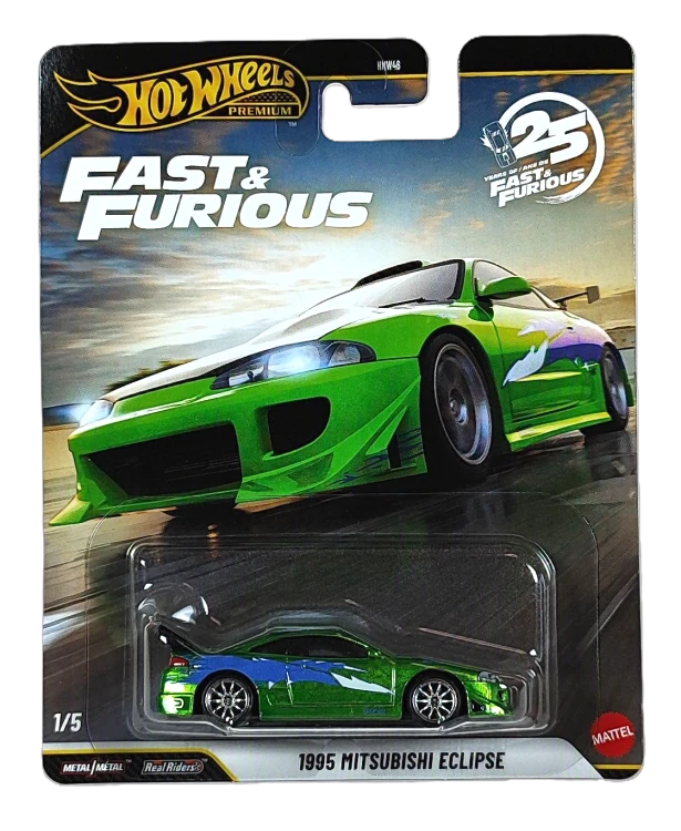 1/5 Hot Wheels Premium Fast & Furious - 1995 Mitsubishi Eclipse