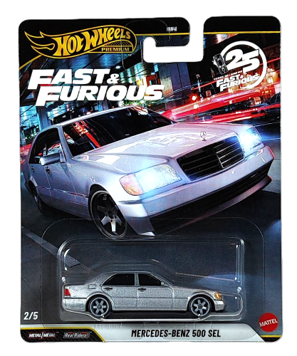 2/5 Hot Wheels Premium Fast & Furious - Mercedes-Benz 500 SEL