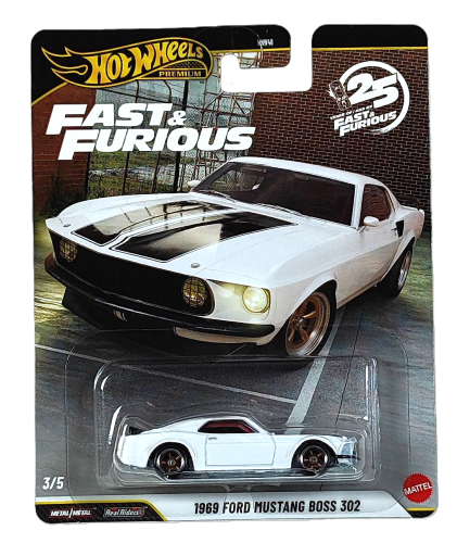3/5 Hot Wheels Premium Fast & Furious - 1969 Ford Mustang BOSS 302