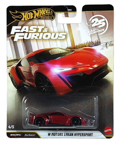 4/5 Hot Wheels Premium Fast & Furious - W Motors Lykan Hypersport