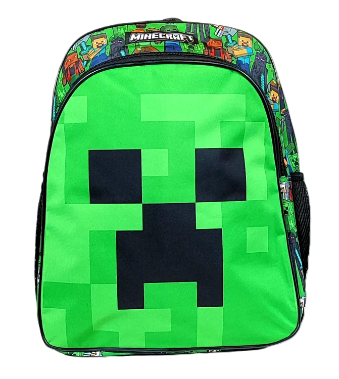 Duży plecak szkolny Minecraft Face - 40 x 30 x 17 cm