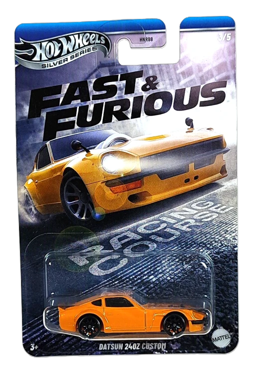 3/5 Hot Wheels Silver Fast and Furious - Datsun 240Z Custom