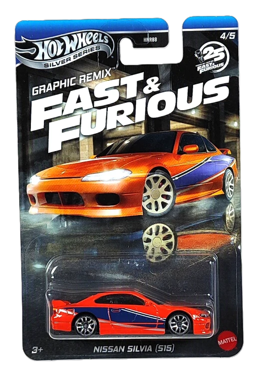 4/5 Hot Wheels Silver Series Graphic Remix - Nissan Silvia (S15)